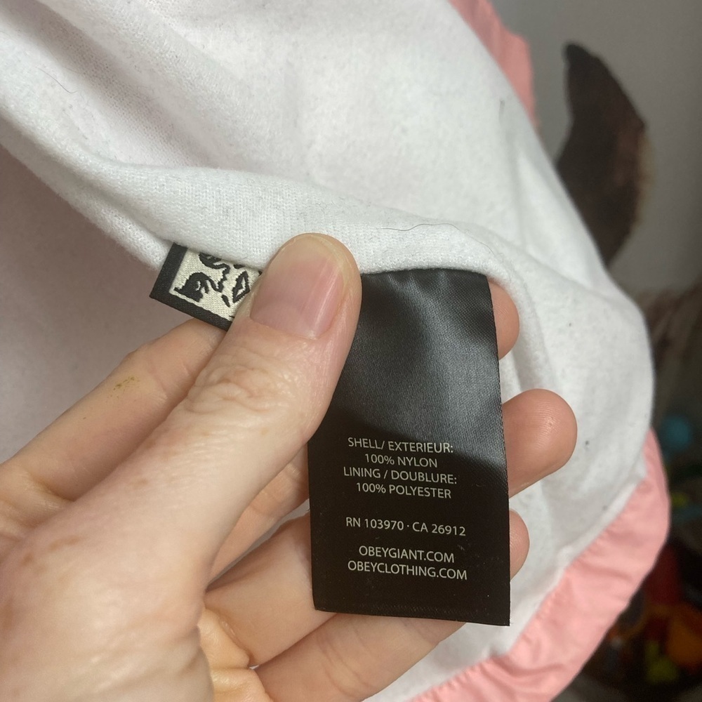 XS pink lightweight OBEY jacket​​​​​​​​​​​ - Picture 5 of 6